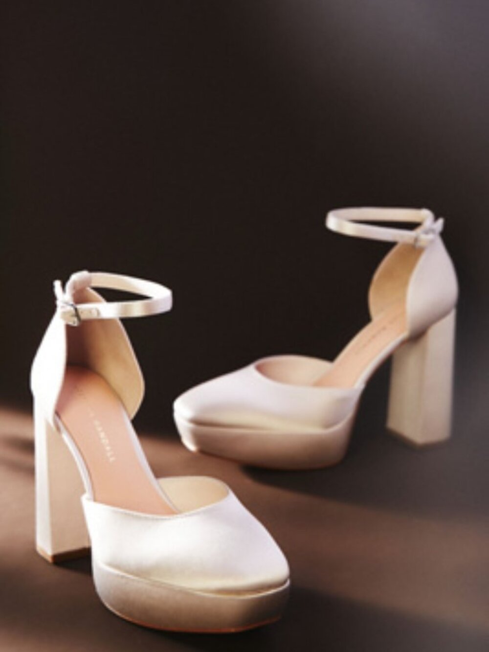 Selina Closed Toe Ankle Strap Platform Pumps